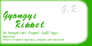 gyongyi rippel business card